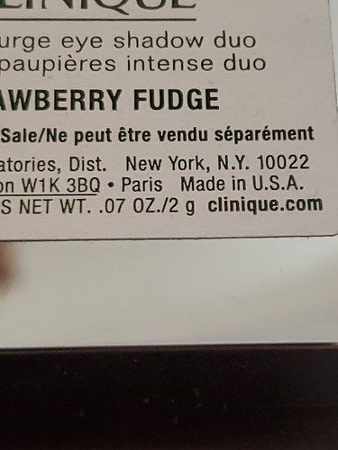 Clinique Colour Surge Eye shadow Duo Strawberry Fudge .07 oz NEW - Picture 5 of 5