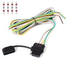 16AWG 5FT 4 Prong Trailer Wiring Harness Plug Female end Replacement 16AWG-5FT