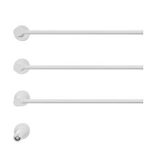 Claire 3-Bar Electric Towel Warmer Heated Towel Racks for Bathroom in Matte W...