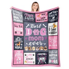 Dog Mom Blanket 60" X 50", Dog Mom Gifts for Birthday Mothers Day Chtistmas, ...