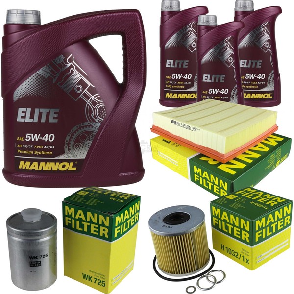MANN-FILTER Inspektionspaket 8L Mannol Elite 5W-40 FüR Audi A8 4.2 Quattro 3.7-image