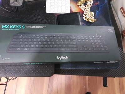 Logitech MX Keys S Full-Size Bluetooth Wireless Keyboard - Black
