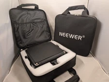 2 Pack Neewer NL660 LED Video Light Bi-Color 3200K-5600K with Barn Doors & Case