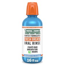 Fresh Breath Alcohol-Free Mouthwash, Mouth Rinse for Adults, Icy Mint, 16 fl oz