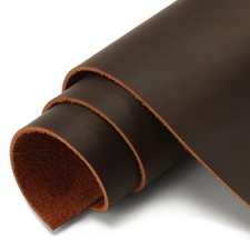 Genuine Leather Sheet 8x12 Full Grain Cowhide 2mm Tooling Crafts Sewing Brown