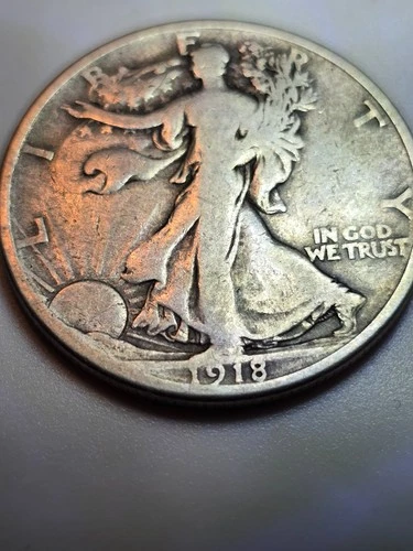 1918-S 50C Walking Liberty Half Dollar