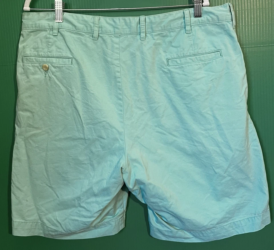 Bills Khakis 短裤男式 W38 浅绿色棉斜纹休闲 Chino 孟加拉国 — 第 4/4 张图片