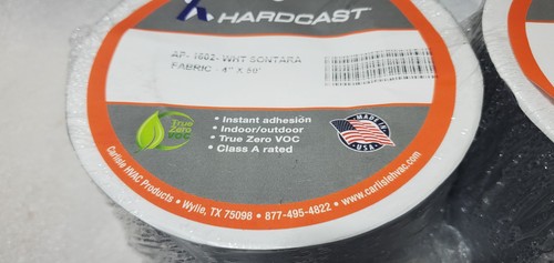 (2-PACK) HARDCAST 1602 ALL-PURPOSE FABRIC 4" x 50' GRAY MATTER DUCT SEALANT TAPE - Picture 3 of 9