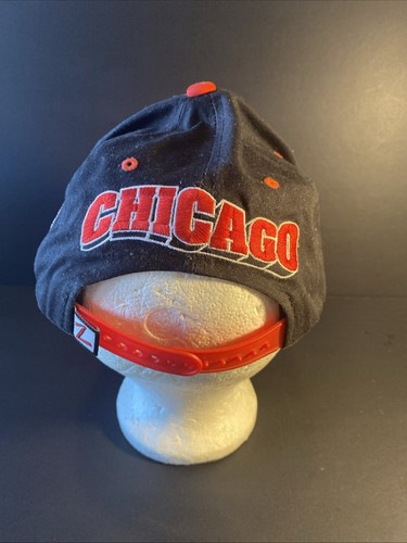 Vintage Zephyr Chicago Blackhawks Snap Back Hat 1993 NHL Cotton - Picture 3 of 6