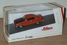 Sehr Seltener Schuco 1:87 Opel Manta A Orange 452651800 Modellauto In OVP