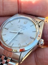 Rolex Air-King 5500 Silver Jubilee Bracelet with Silver Bezel 5