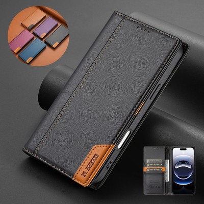 Handy Hülle Magnet Flip Book Case Für Xiaomi Redmi Note 10 Pro Max 11 12 12R 12S