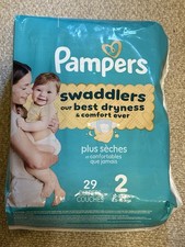 Pampers Swaddlers Baby Diapers Size 2, 29 Count 10-22 lbs Free Ship
