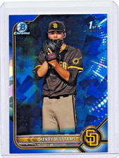 2022 1st Bowman Chrome Sapphire Henry Williams #BDC-119 San Diego Padres