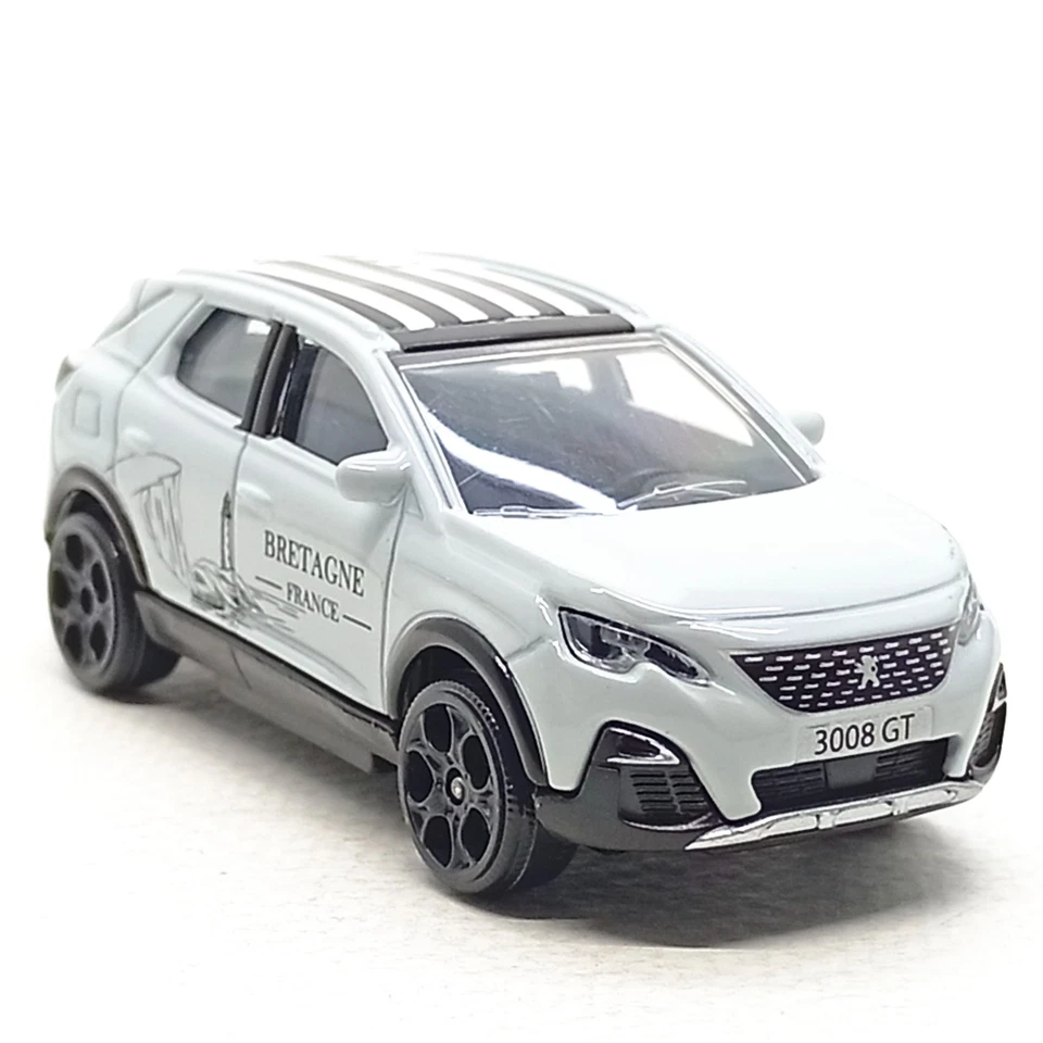 Majorette Peugeot 3008 GT French Touch Bretagne White 1:64 3" no Package - Image 2 of 4