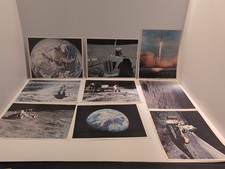 Large Vintage NASA Apollo 8 14 16 Photograph Print Lot 8x10 1973 1972