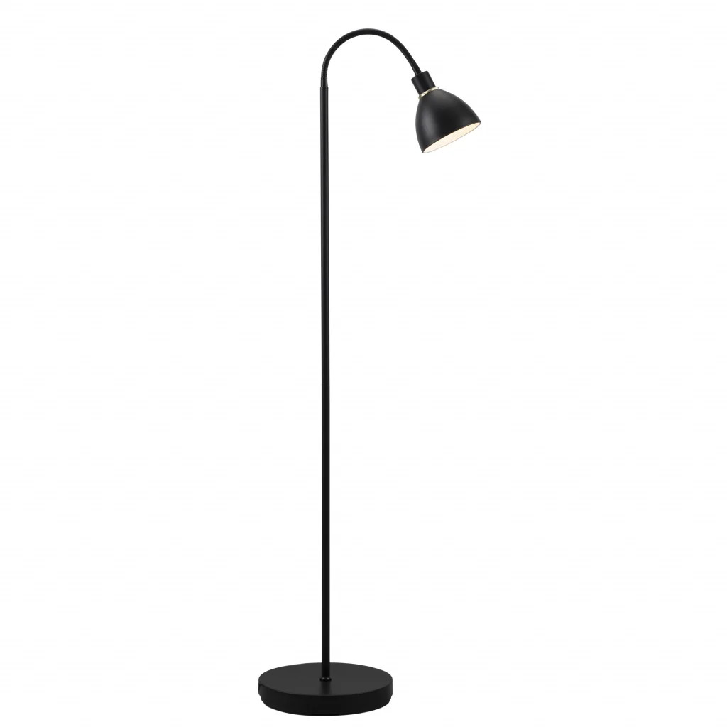 Nordlux Unisex Black Ray Floor Lamp Metal Livingroom E14 Switch - Image 2