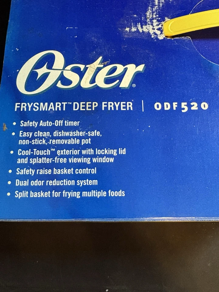 Freidora OSTER FrySmart modelo ODF-520 antiadherente con caja abierta manual Foto 2 de 4