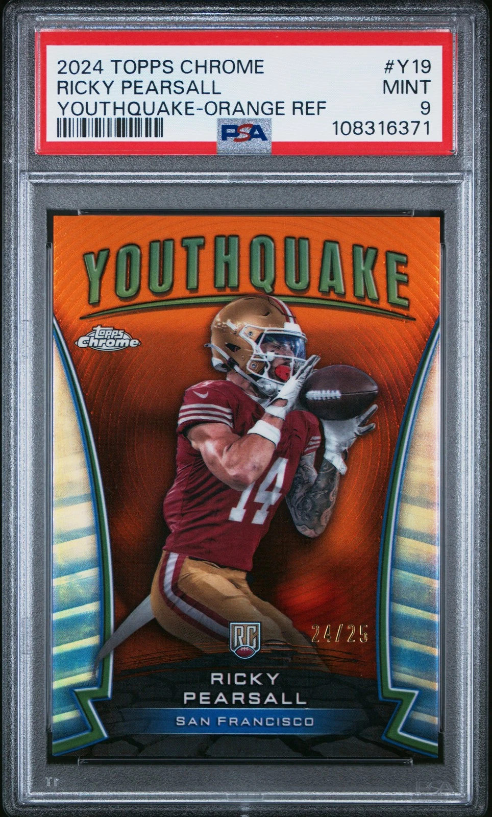 Ricky Pearsall Topps Chrome Youthquake #Y19 Orange Refractor