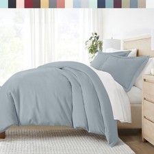 Linen Market Ultra Soft 3 Piece Duvet Cover Set Full/Queen Light Blue