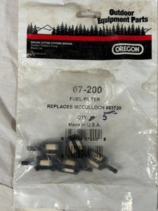 LOT OF 5 - NEW OREGON FILTER PART NUMBER 07-200 IN-TANK FUEL FILTER, 1/8"