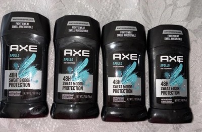 LOT OF 4AXE Apollo 48 Hour Anti Sweat Antiperspirant  Deodorant 2.7 Oz ea