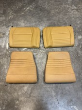 1999-2004 Porsche 911 Convertible Rear Seat Set Savannah Beige Leatherette Oem
