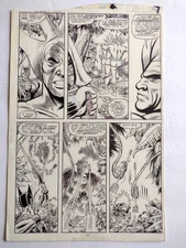 ORIGINAL COMIC ART ~ Solo Avengers # 20 ~ HAWKEYE in Action ~ Ron Wilson