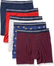 Mens Underwear Boxer Briefs Comfortable Cotton Tag-Free