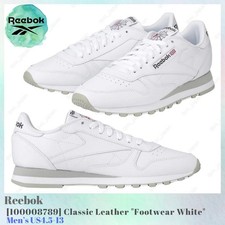 Reebok Classic Leather Footwear White 100008789 Men's US4.5-13 NEW