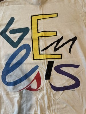 Vintage 1992 Genesis T-Shirt Size 2XL White Giant Tag Official