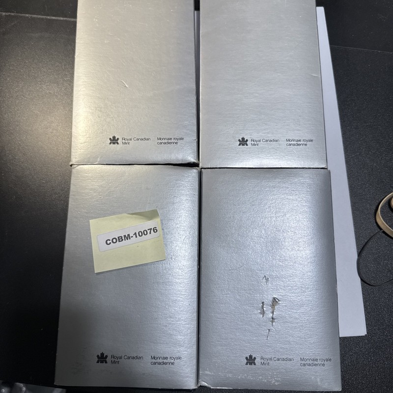Royal Canadian Mint Proof Set Lot w/ 1988, 1990, 1992, and 1993 COBM-10076