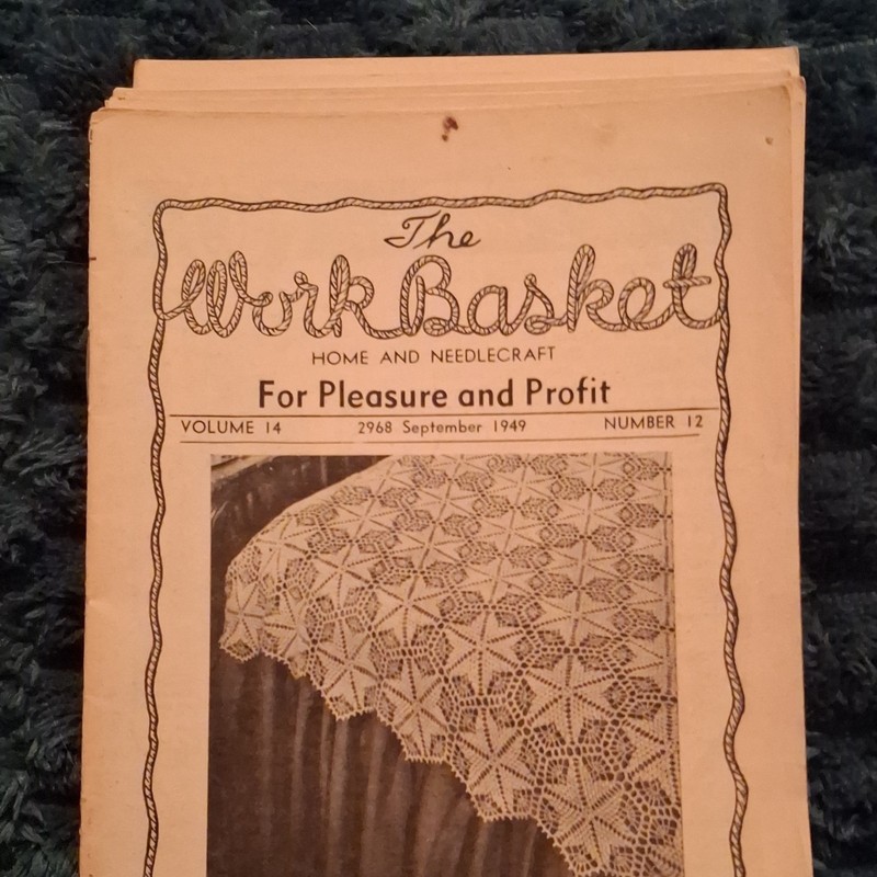 The Workbasket Vol 14-15 1949 Jan-May Illustrated Needlecraft/Home Issues