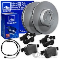 ATE Bremsscheiben + Ceramic BelÄGe Vorne Passend FüR BMW 5Er E60 E61 6Er E63 E64