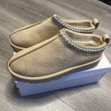 BNIB faux fur slip on indoor or outdoor slippers / shoes