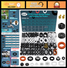 233 Pcs Plumbing Faucet Washer Assortment Kit for Garden Hose, Spigot, Valve R