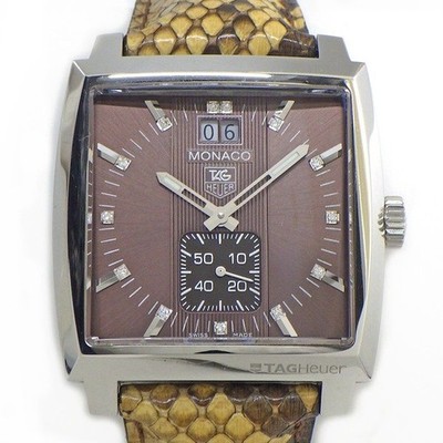 TAG Heuer Monaco Grand Date WAW1315.FC6217 Date 13P Diamond Index Square Quartz