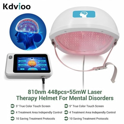 810nm Red Light Therapy Helmet 4 Zones For Migraine ADHD Neurofeedback Support