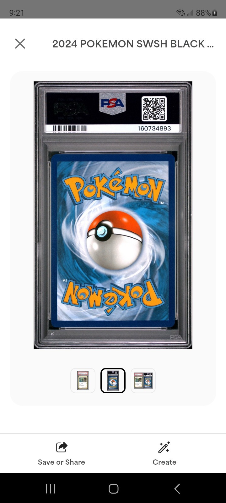 2024 Pokemon SWSH Black Star Promo 029 Rayquaza Cosmos Holo - Sea & Sky - PSA 10 view 2