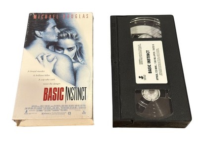 Basic Instinct VHS 1992 Thriller Original Release Carolco Home Video