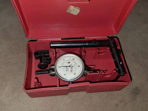 INTERAPID 312B-1 Dial Test Indicator Jeweled .0005 Grad w/Case - Swiss