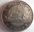 1968 CANADA DOLLAR - AU/UNC PROOF LIKE Coin - Lot M2