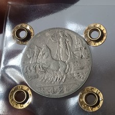 Moneta Silver 2 Lire 1908 Quadriga Veloce Savoia Regno D ItaliaLotto Argento 168