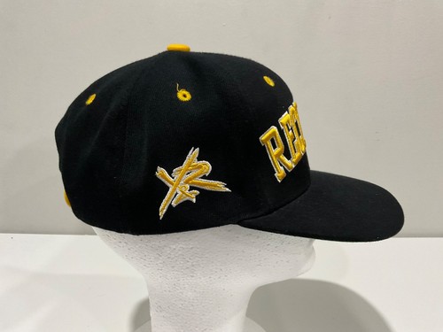 YOUNG AND RECKLESS Mens Snapback Black Yellow Embroidered Hat Cap - Picture 3 of 9