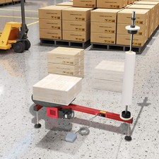 Electric Stretch Flat Film Wrapping Machine Semi-automatic Table Carton Wrapping