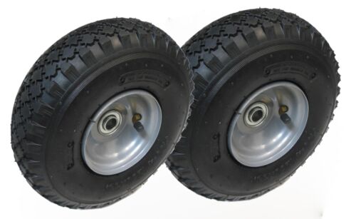 Set of 2 10" Tire Steel Rim 3.00-4 Tire Wheel 5/8" Bearing - Afbeelding 1 van 2