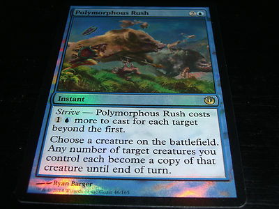 Magic the Gathering: Journey to Nyx - Polymorphous Rush FOIL Rare Card ...