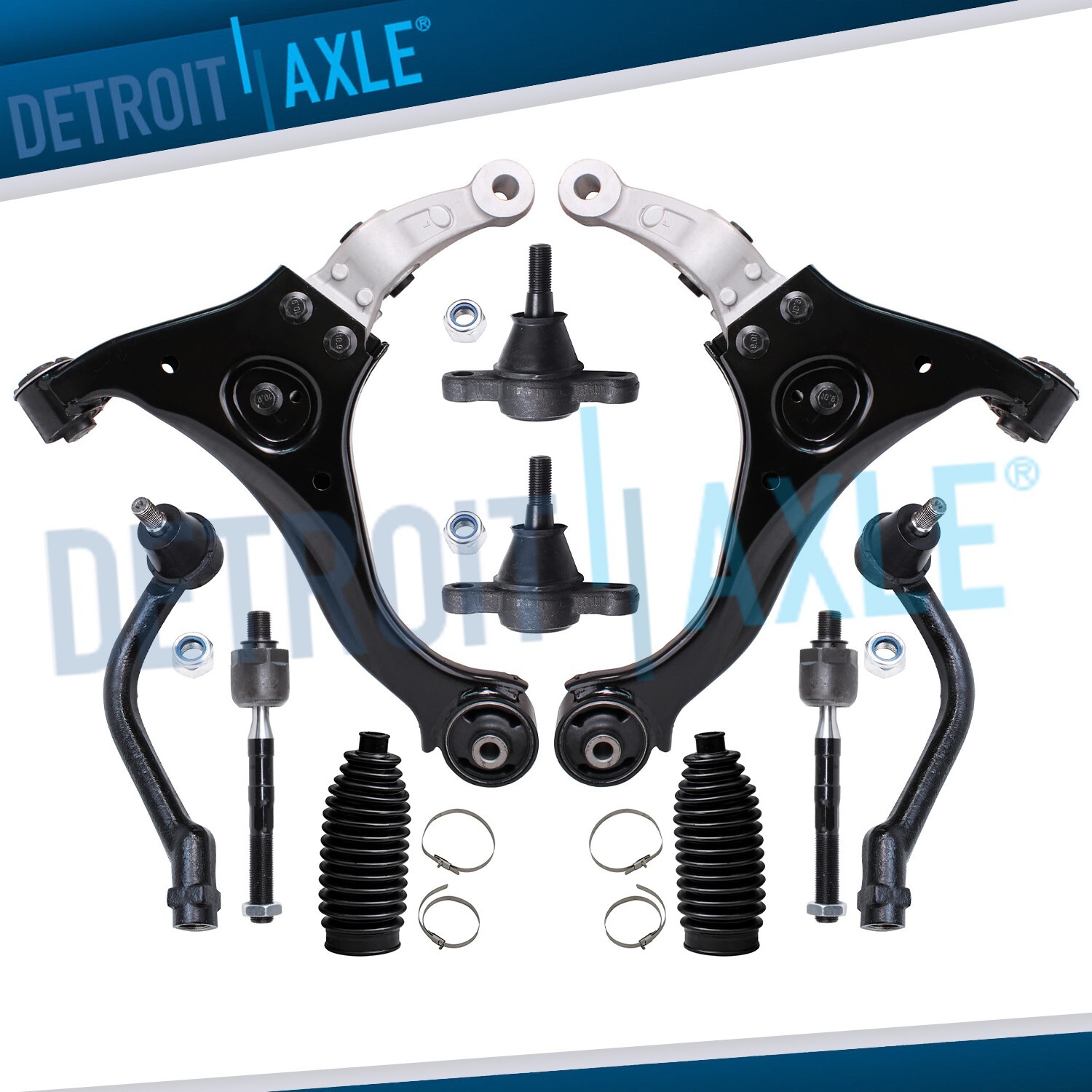 A-Preiu 2Pcs Front Outer Tie Rod End Kit Copatible With Hyundai Elantra 2007-2012 & Kia Forte
