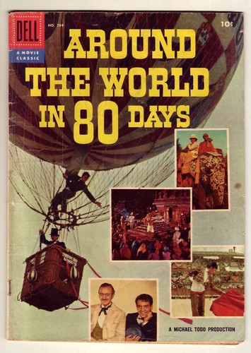 Four Color #784 - 1957 Dell - Around the World in 80 Days - photo cover VG (4.0)