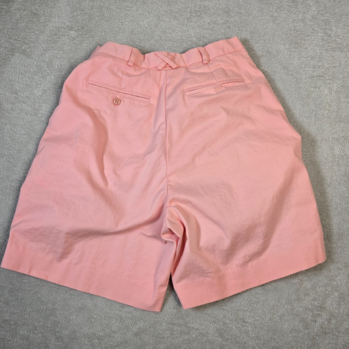 Vintage IZOD Club Shorts Womens Size 6 Pink High Waist Pleated Preppy Golfcore - Picture 5 of 12